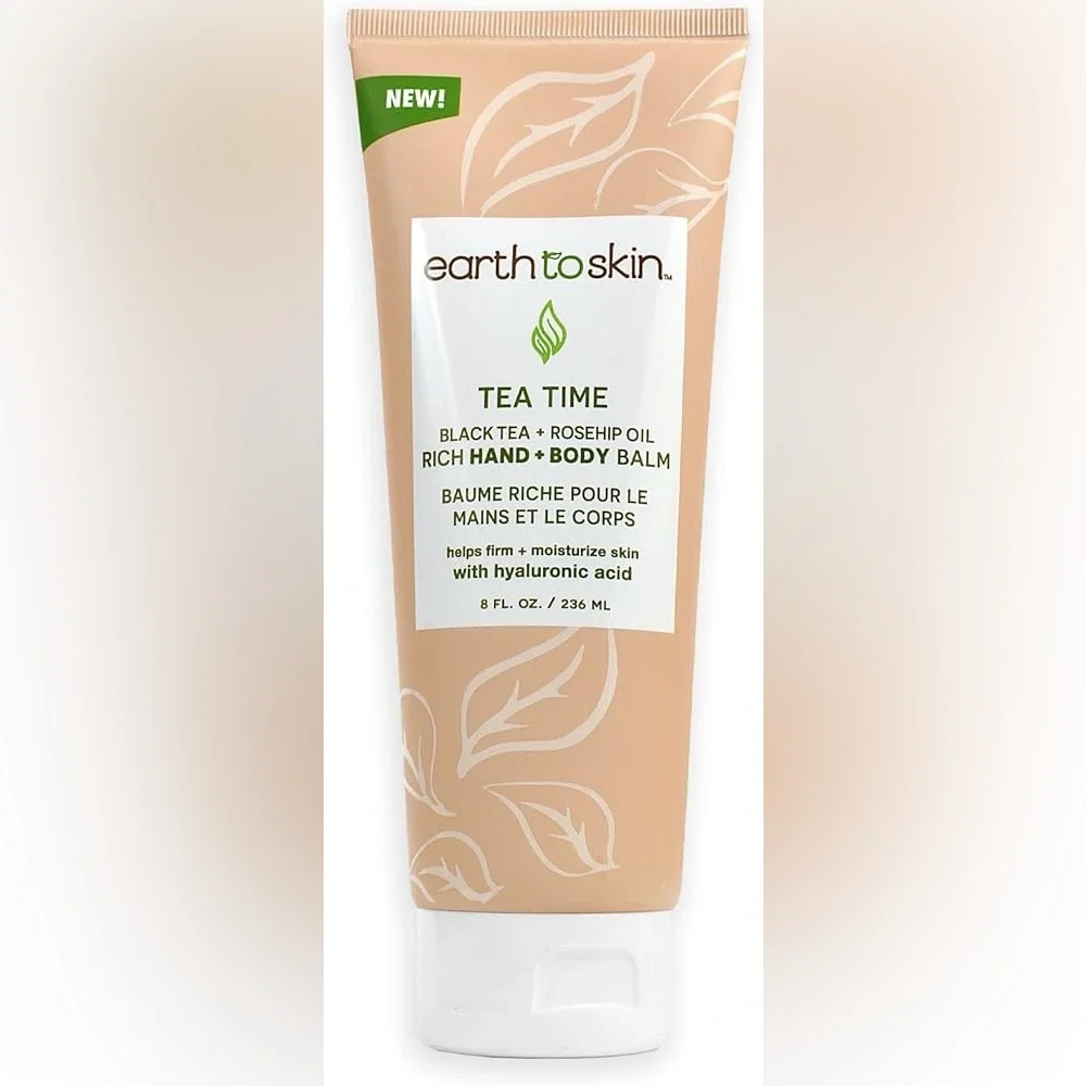 Earthtoskin Tea Time Hand and Body Balm 8 FL oz New